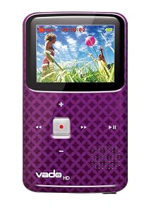 VADO VF0624 Camcorder with 2x Optical Zoom and 2-inch LCD Screen - PURPLE