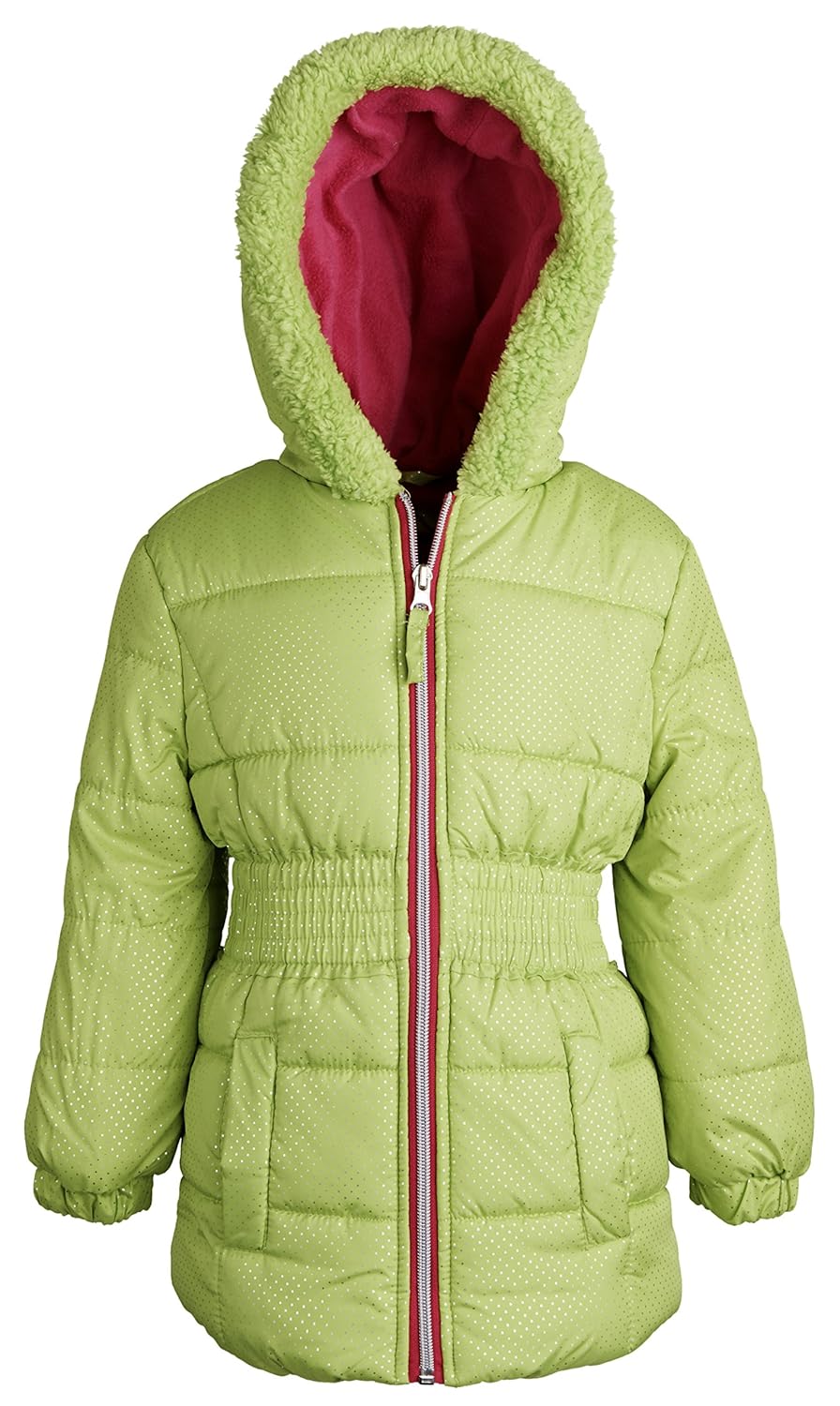 

Pink Platinum Little Girls Down Alternative Fleece Lined Warm Winter Puffer Coat