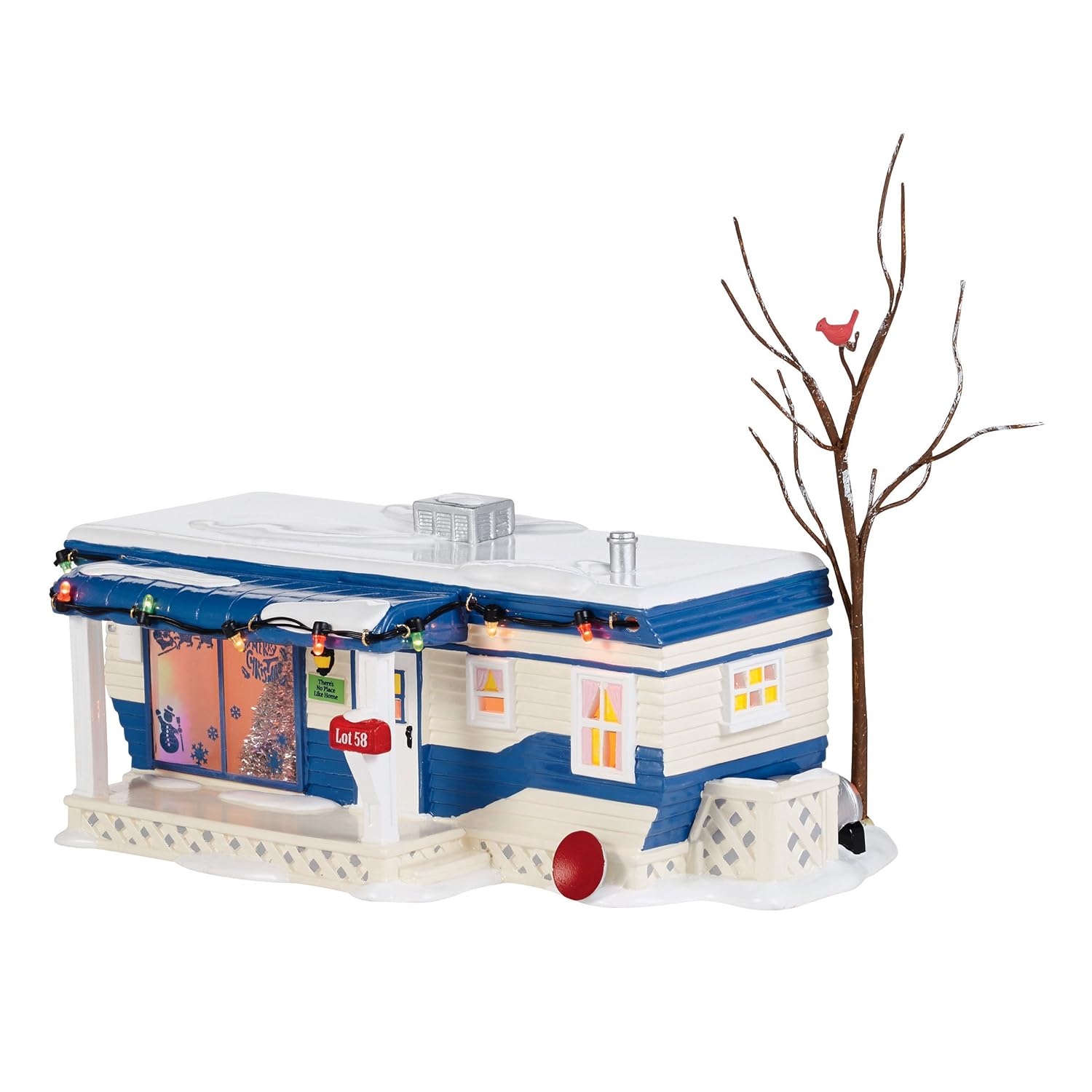 

Department 56 Original Snow Village Lot 58, Christmas Court Lit House, 4.53-Inch