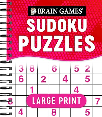 Brain Games - Large Print Sudoku Puzzles (Swoosh)