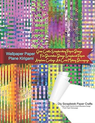 Wallpaper Paper Plane Kirigami Diy Scrapbook Paper Crafts Glass Castle Colorful Sheet Decorative Design Photo Paper Decoupage: Glass Castle ... Paper Crafts (8.5x11) Card Making series)