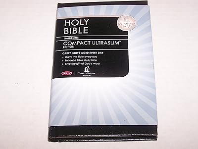 Holy Bible: New King James Version Compact UltraSlim Black Hardcover