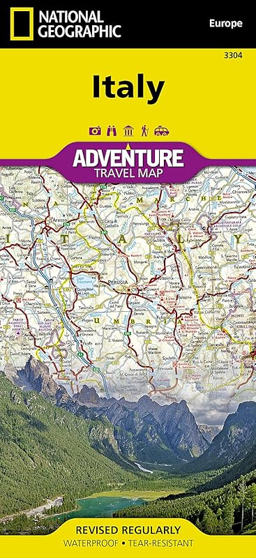 Italy Map (National Geographic Adventure Map, 3304) by National Geographic Maps - Adventure