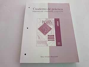 Workbook/Lab Manual t/a Pasajes: Lengua (Cuaderno de practica: Expresion oral, comprehension, composicion) (English and Spanish Edition) by Mary Lee Bretz