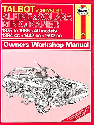 Talbot Alpine, Solara, Minx & Rapier (Service and Repair Manuals)
