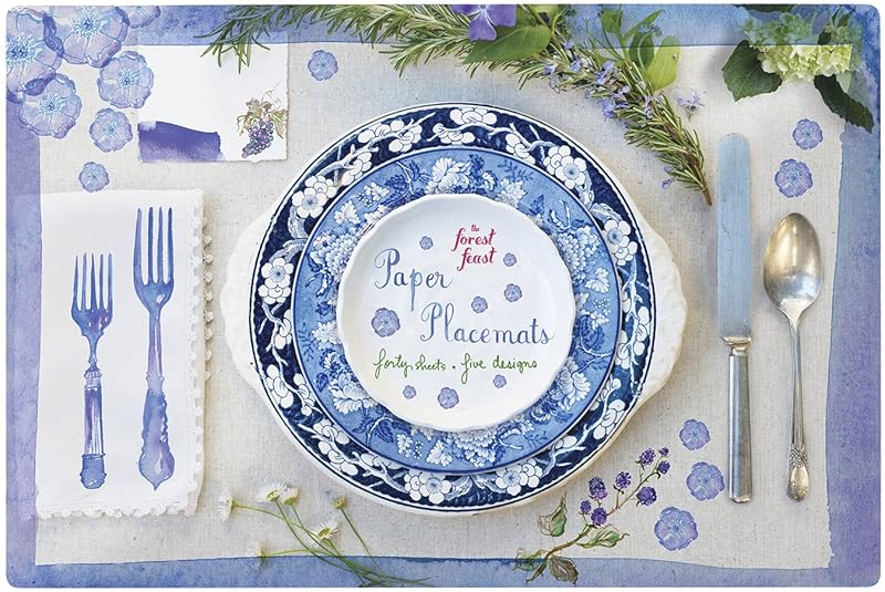 The Forest Feast Paper Placemats: 40 Sheets, 5 Designs by Erin Gleeson