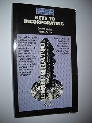 Keys to Incorporating (Barron's Business Keys)