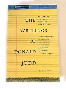 The Writings of Donald Judd by Allan Antliff