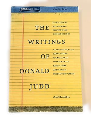 The Writings of Donald Judd