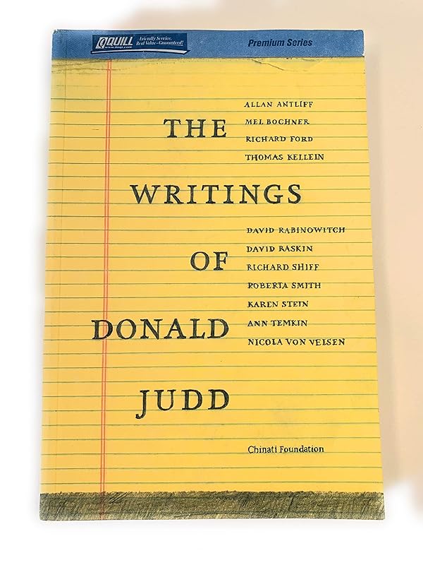 The Writings of Donald Judd by Allan Antliff