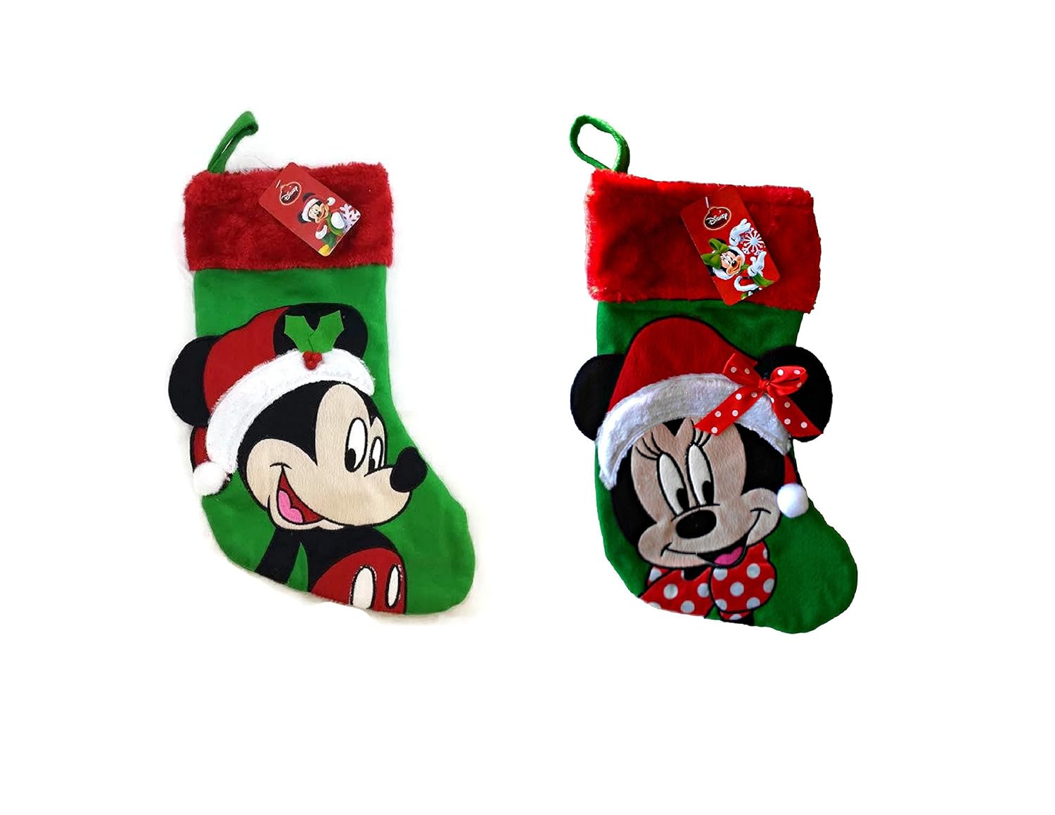 

Mickey & Minnie Mouse Holiday 18" Stocking