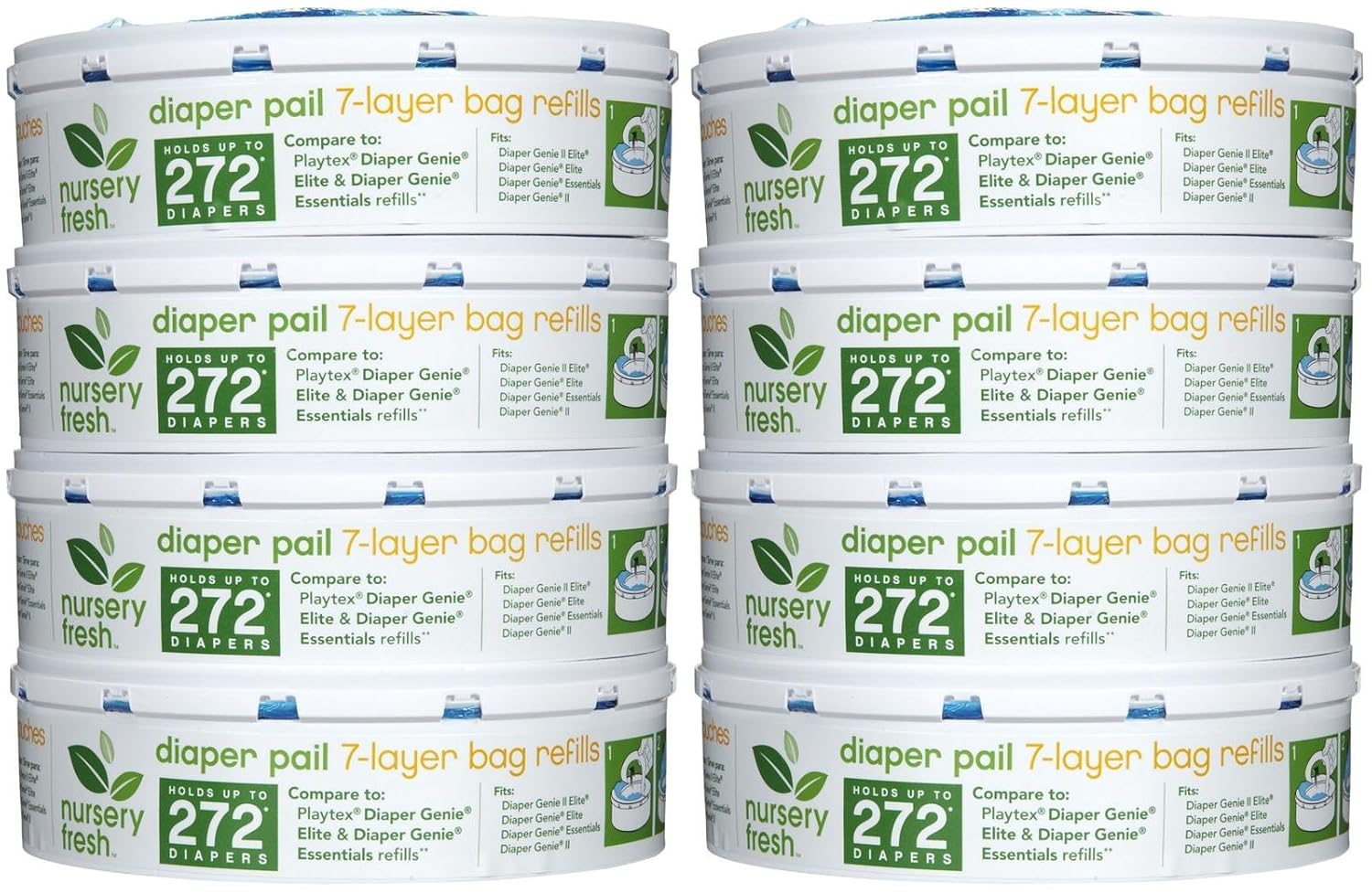 

Munchkin Nursery Fresh Refill for Diaper Genie - 272 ct - 8 pk