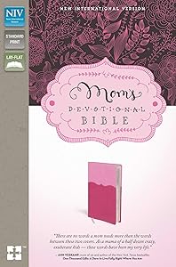 NIV, Mom's Devotional Bible, Leathersoft, Pink