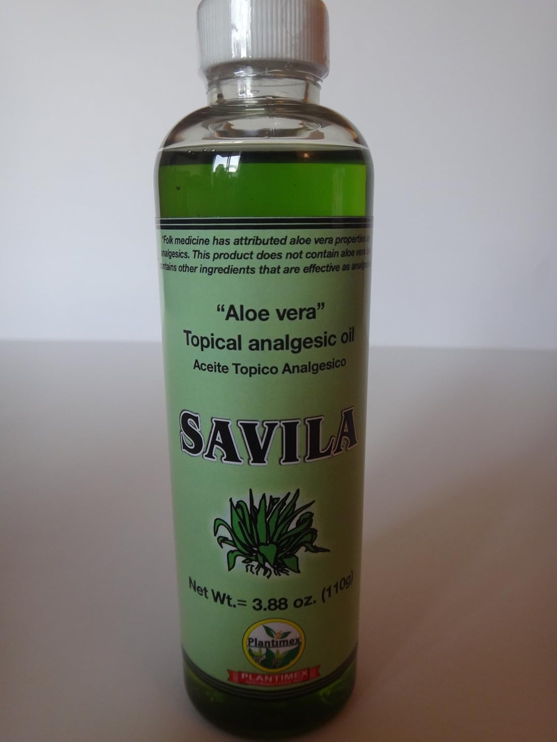 

SAVILA "Aloe Vera" Oil for Joint & Muscle Aches (3.88 oz.)