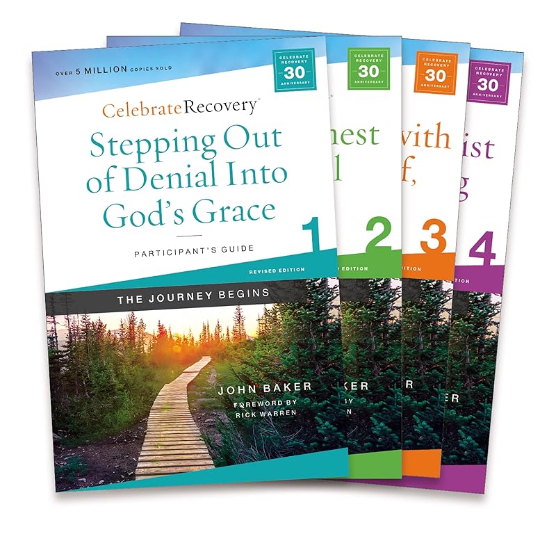 Celebrate Recovery Updated Participant's Guide Set, Volumes 1-4: A Recovery Program Based on Eight Principles from the Beatitudes by John Baker
