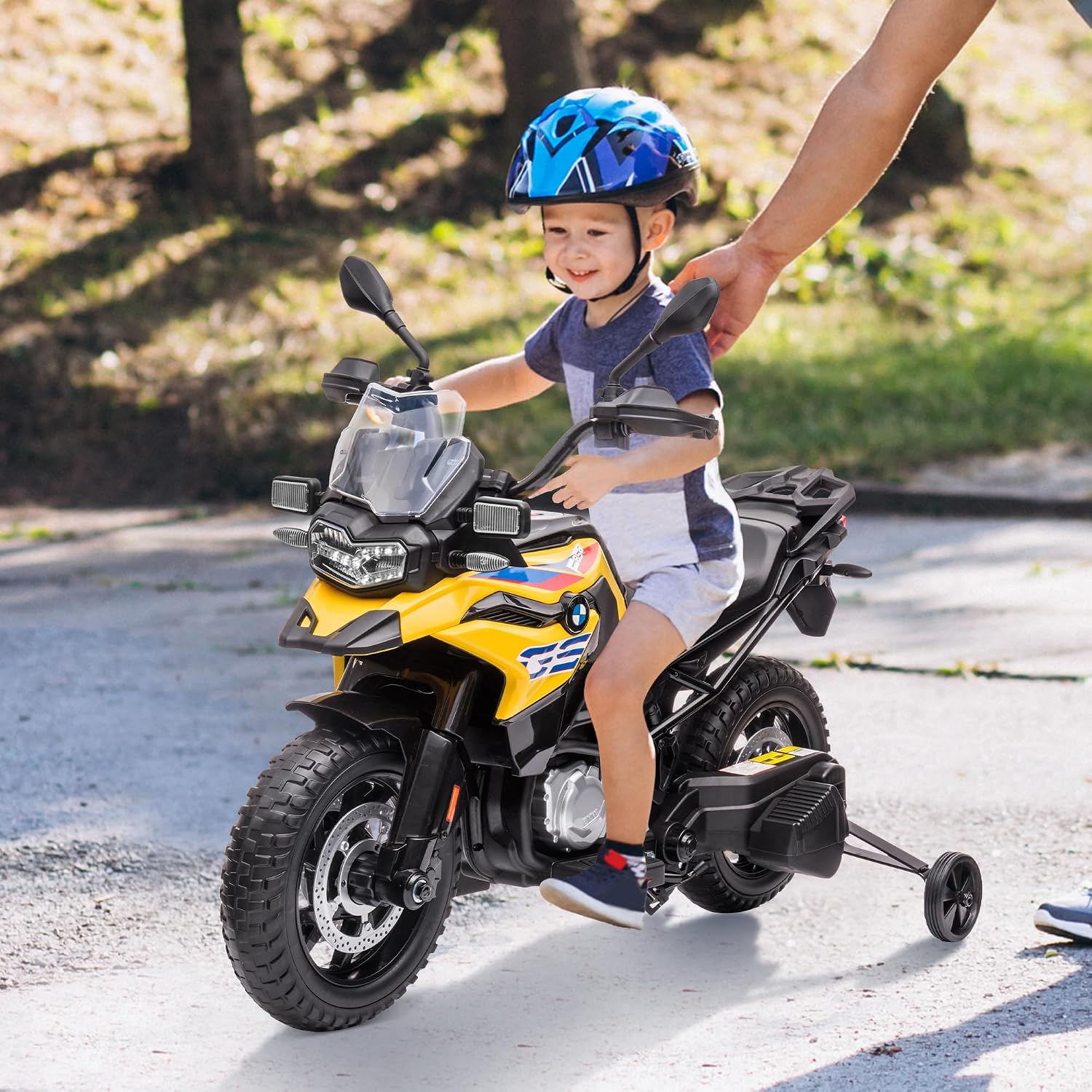 Garvee 12v Kids Ride on Police Motorcycle,High/Low Variable Speed,Training  Wheel | eBay