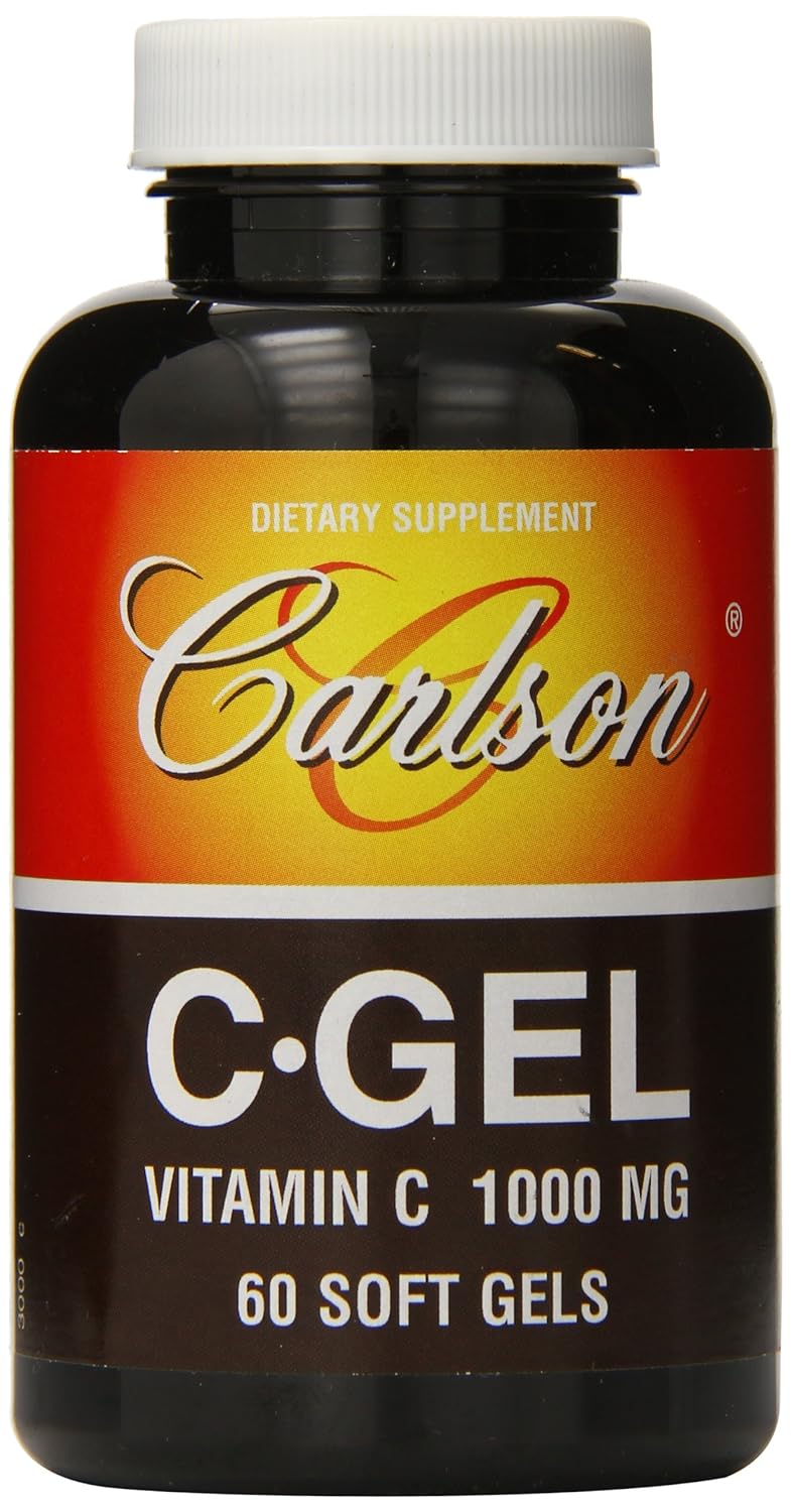 

Carlson Labs C-Gel Natural Vitamin C, 1000mg, 60 Softgels