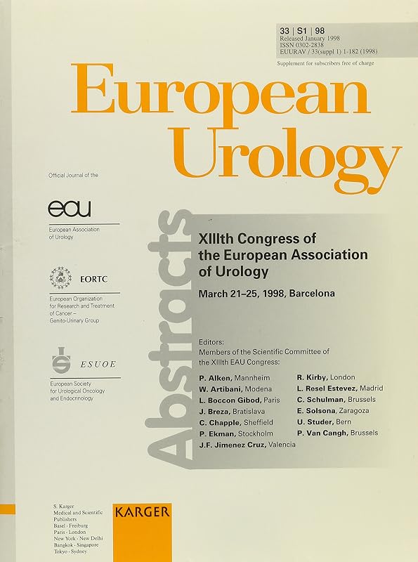 European Association of Urology: 13th Congress, Barcelona, March 1998: Abstracts (European Urology Ser) by unknown author