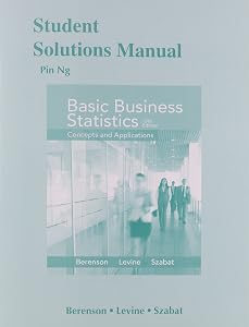 Student Solutions Manual for Basic Business Statistics by Mark Berenson