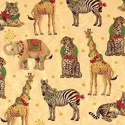 Entertaining with Caspari Continuous Roll of Foil Christmas Wrapping Paper Gold Foil 8-Feet 1-Roll