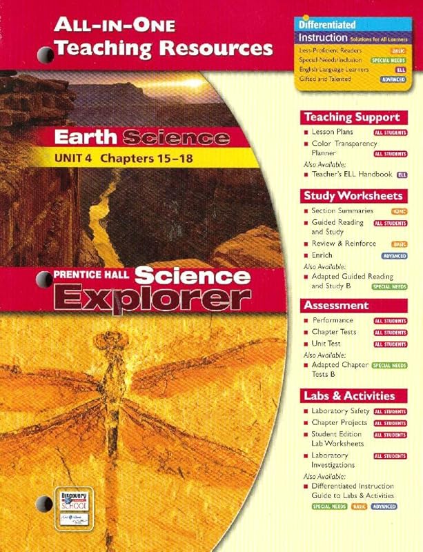 All-In-One Teaching Resources Earth Science Unit 4 Chapters 15-18 Prentice Hall Science Explorer by Prentice Hall