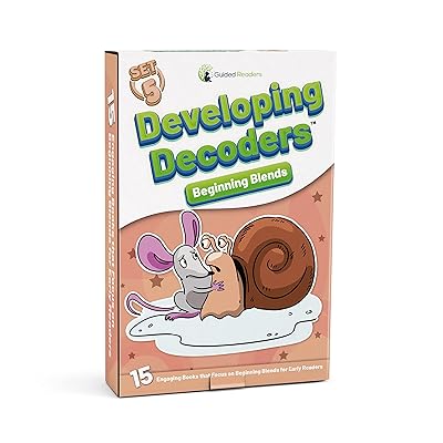 Decodable Readers: 15 Beginning Blends Phonics Decodable Books for Beginning Readers Ages 4-7 Developing Decoders (Set 5)