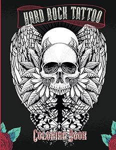 Hard Rock Tattoo: Adult Coloring Book with Skulls art by Anna Levi
