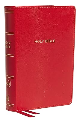 NKJV, Deluxe Reference Bible, Compact Large Print, Leathersoft, Red, Red Letter, Comfort Print: Holy Bible, New King James Version