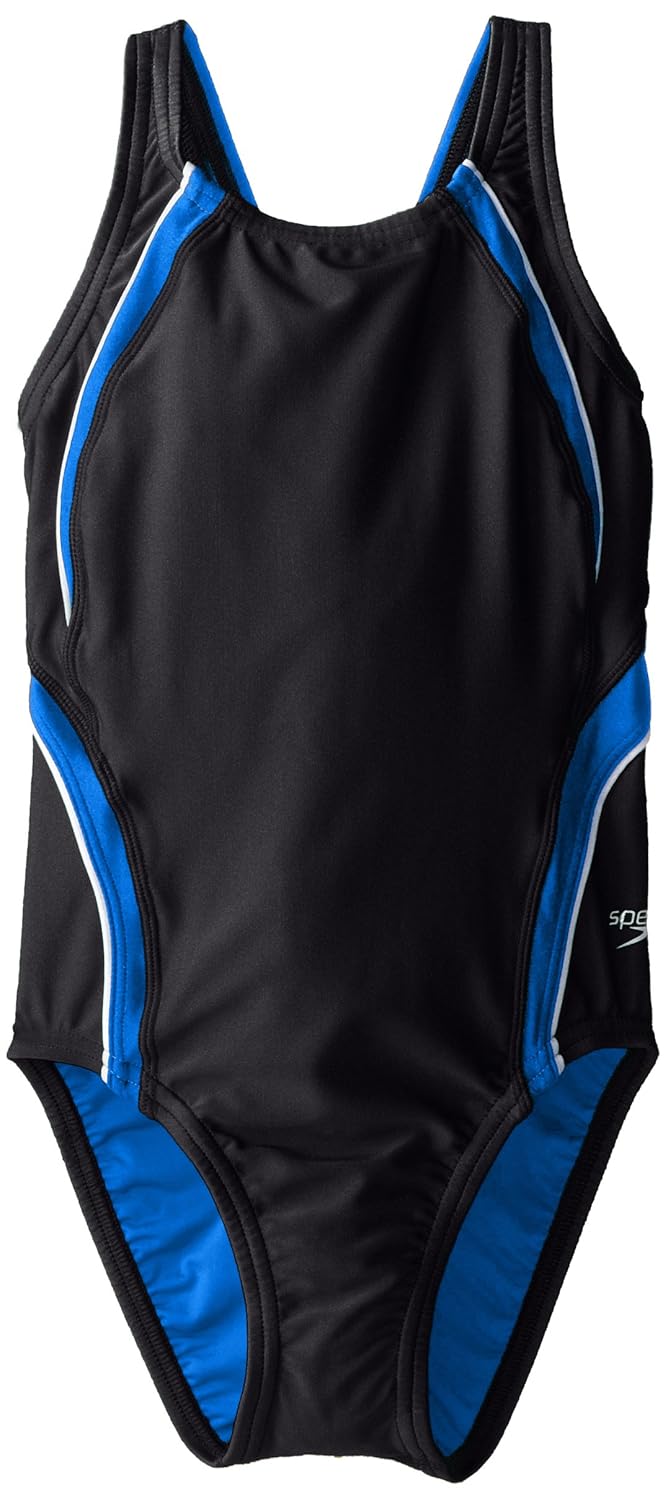 

Speedo Big Girls' Taper Splice Youth Pulseback Swimsuit