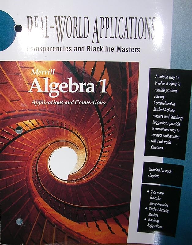 Merrill Algebra 1 (Real-World Applications: Transparencies and Blackline Masters) by unknown author
