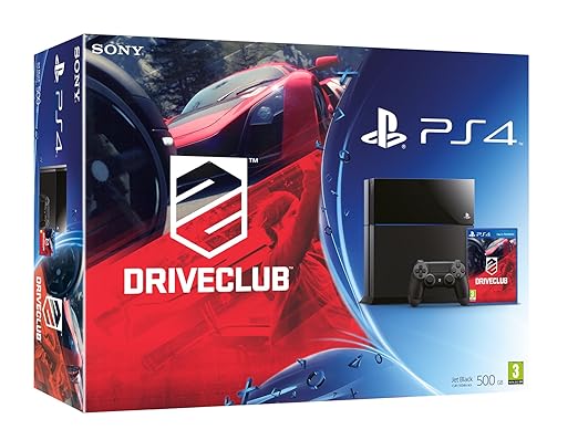 PlayStation 4 - Consola 500 GB, Color Negro + DriveClub