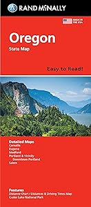 Rand McNally Easy To Read: Oregon State Map