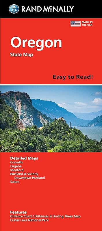 Rand McNally Easy To Read: Oregon State Map by Rand McNally