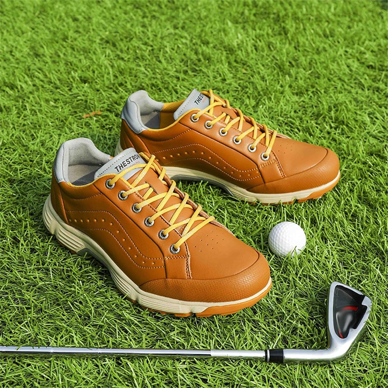 Scarpe da golf uomo con tacchetti sneakers professionali grip_voghion.com