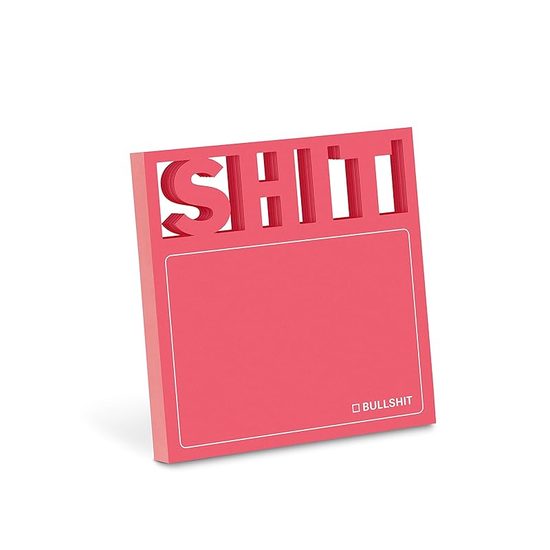 Knock Knock Shit Diecut Sticky Notes by Knock Knock