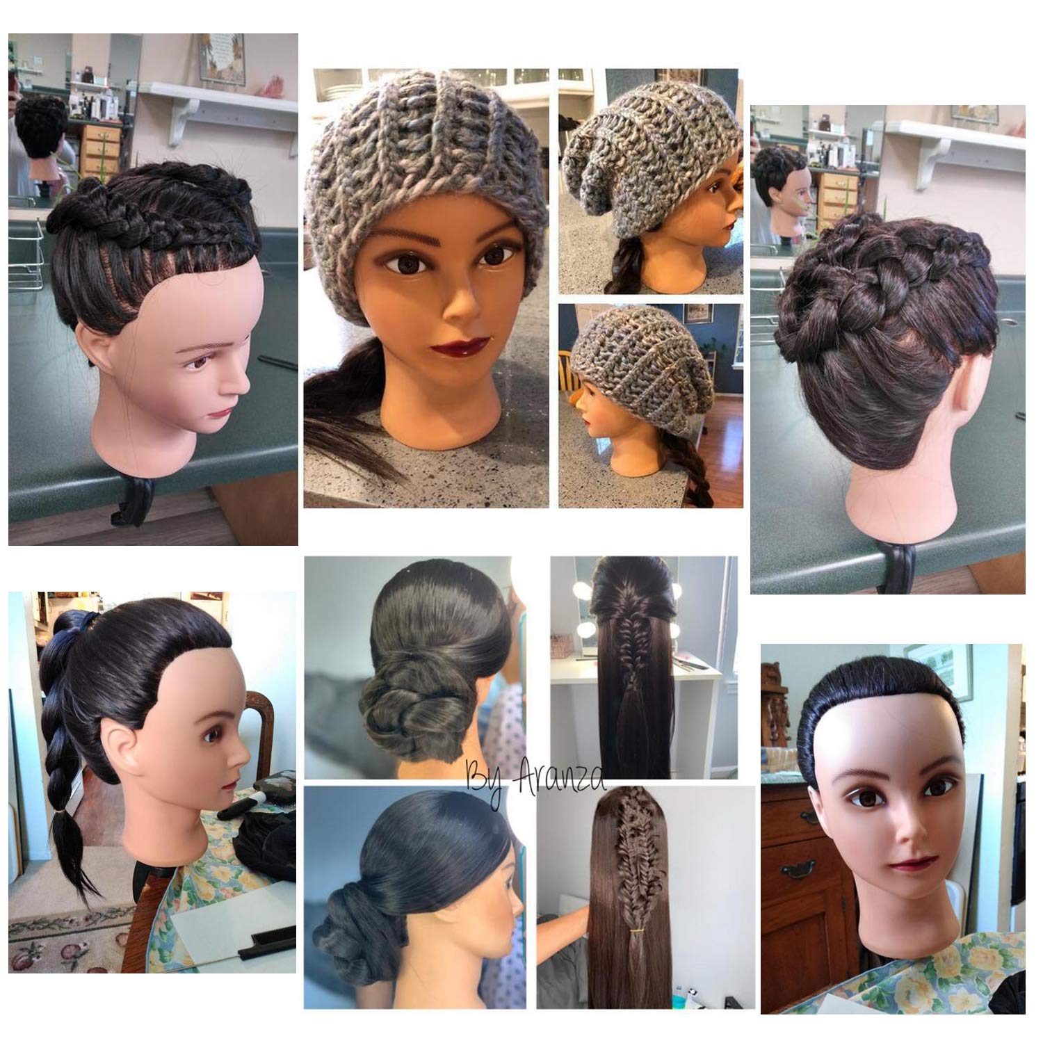 Testina per acconciature da parrucchiere per pratica styling_voghion.com