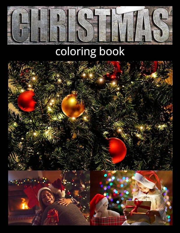 Christmas Coloring Book: An Adult Coloring Book with Fun, Easy, and Relaxing Designs by JustColorIt