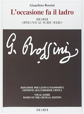 L'occasione Fa Il Ladro: Vocal Score