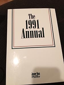 The Annual, 1991 (Pfeiffer Annual) by Jossey-Bass Pfeiffer