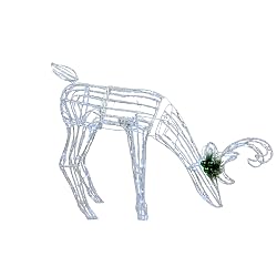 Christmas Decorations Outdoor Animated Acrylic Reindeer with 96 CLD White LED Lights