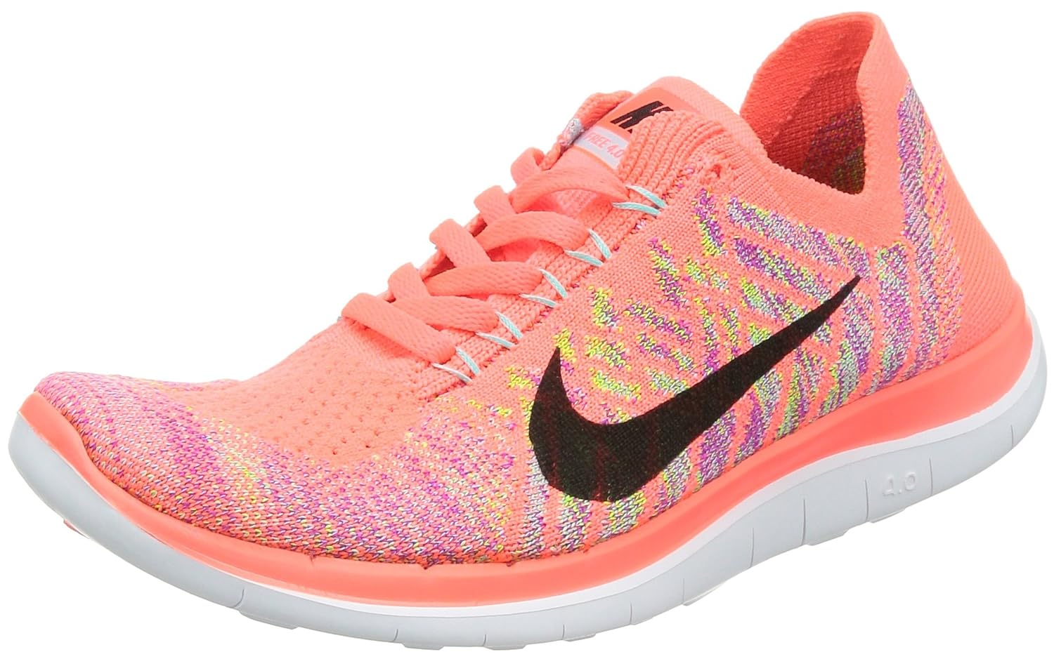 

Nike Free 4.0 Flyknit Womens Running Shoes Orange New In Box