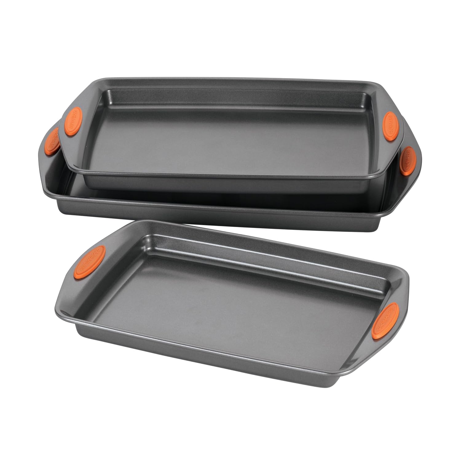 Non Stick Bakeware Baking Pan Set 3 Pc Cookware Cookie Sheet Kitchen