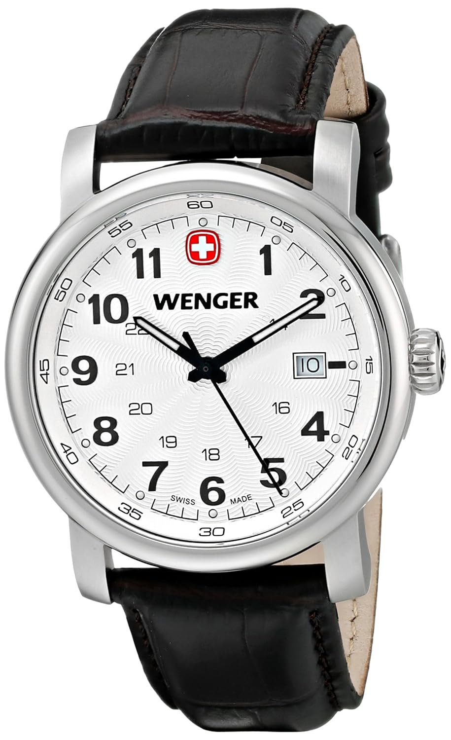amazon.com: wenger mens 1041.101 analog display swiss quartz br