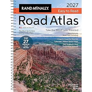 Rand McNally 2027 Easy to Read Midsize Road Atlas by Rand McNally