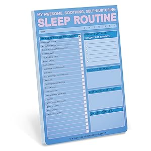 Knock Knock Sleep Routine Pad: My Awesome, Soothing, Self-Nurturing Sleep Tracker Note Pad by Knock Knock