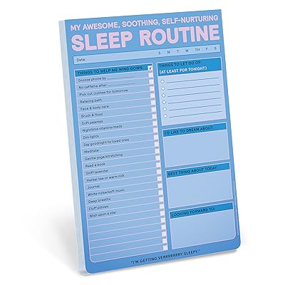 Knock Knock Sleep Routine Pad: My Awesome, Soothing, Self-Nurturing Sleep Tracker Note Pad