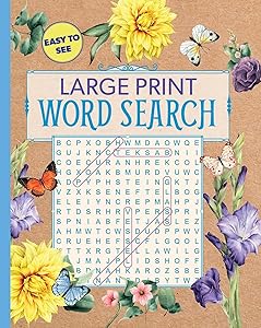 Large Print Floral Word Search (Large Print Puzzle Books) by Editors of Thunder Bay Press
