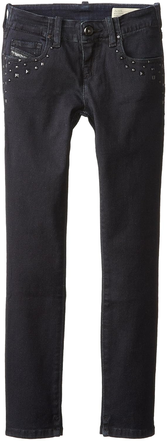 

Diesel Big Girls' Grupeen Slim Fit Skinny Leg Super Stretch Dark Denim