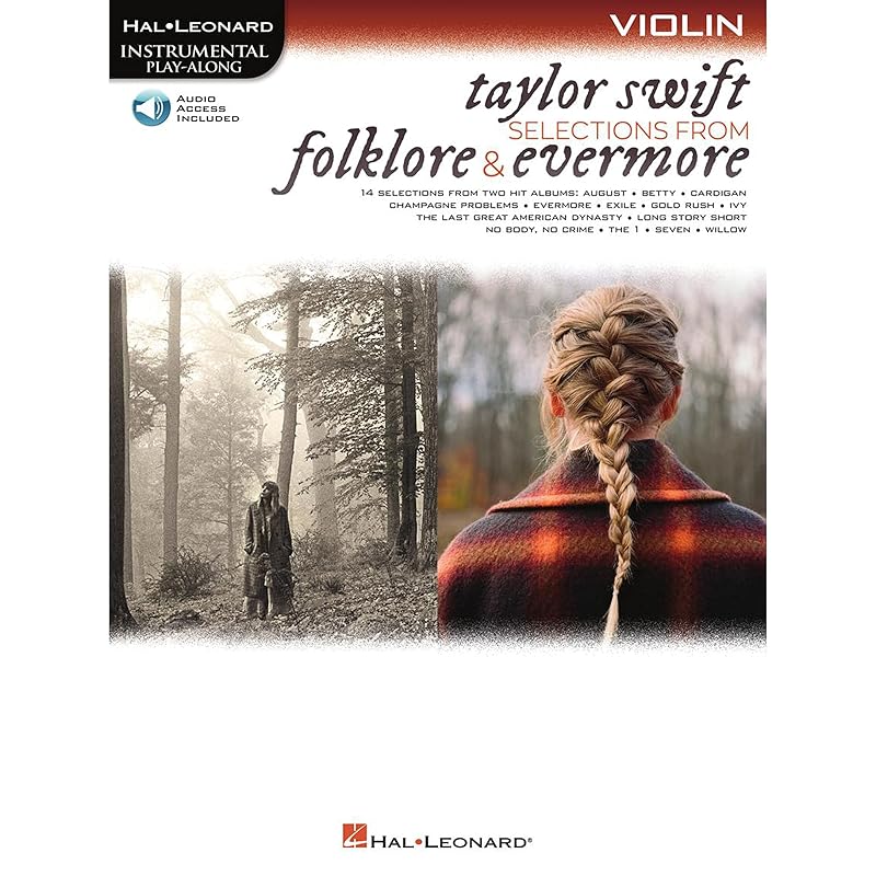 Taylor Swift - Folklore & Evermore: Violin Play-Along (Book/Online Audio) (Hal Leonard Instrumental Play-along) by Taylor Swift