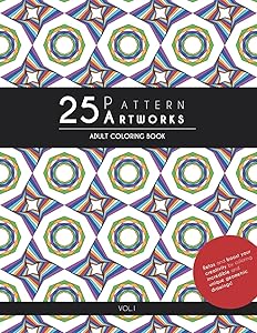 25 Pattern Artworks: Adult Coloring Book by ColourYourLife Publishing
